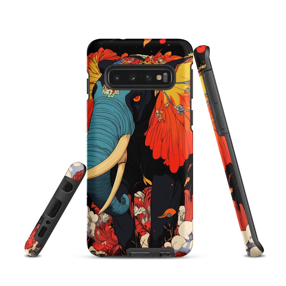 Majesty of the Floral Elephant | Phone Case |  S10 | Tough Case | Matte