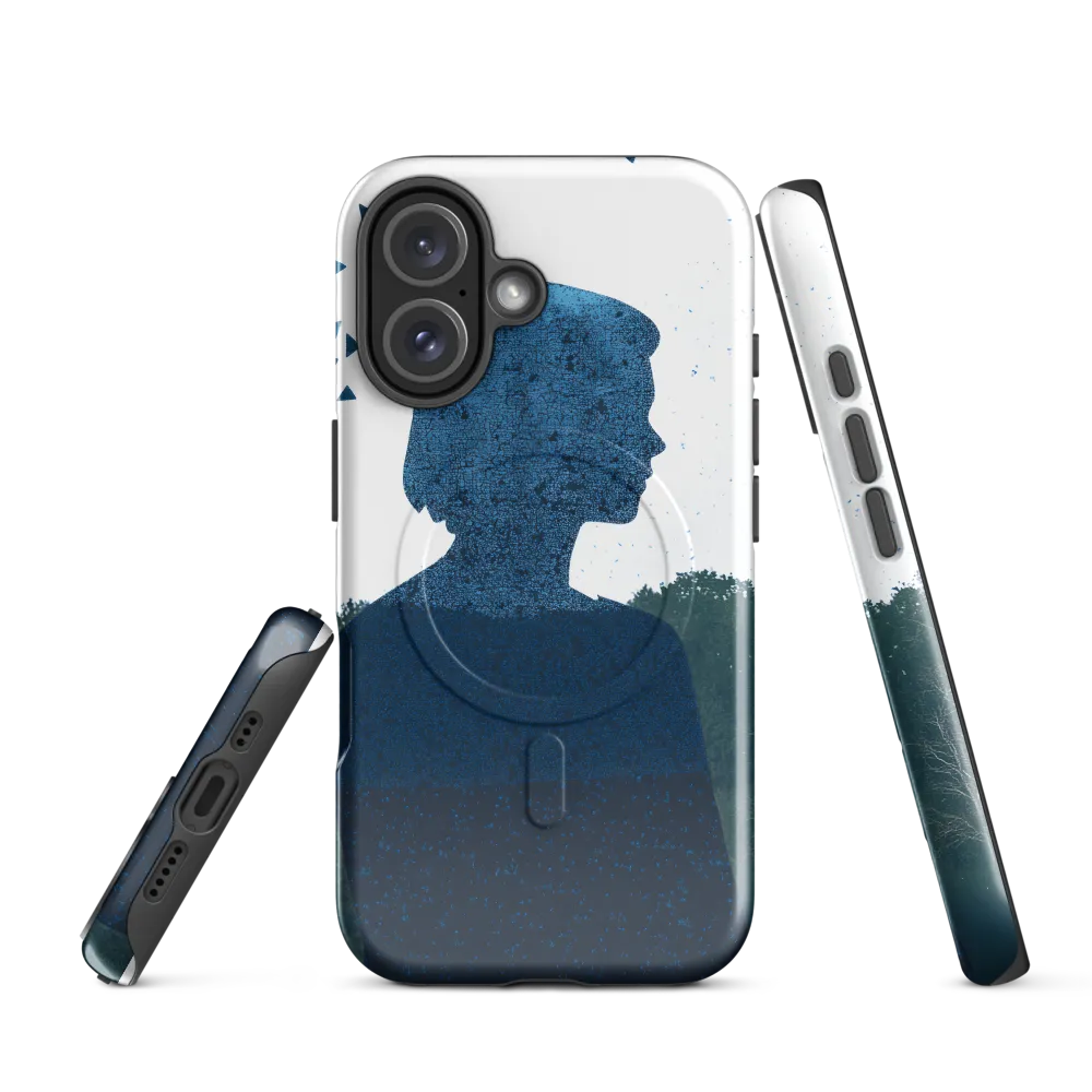 Blue Contemplation | Phone Case |  16 | MagSafe® Tough Case | Glossy