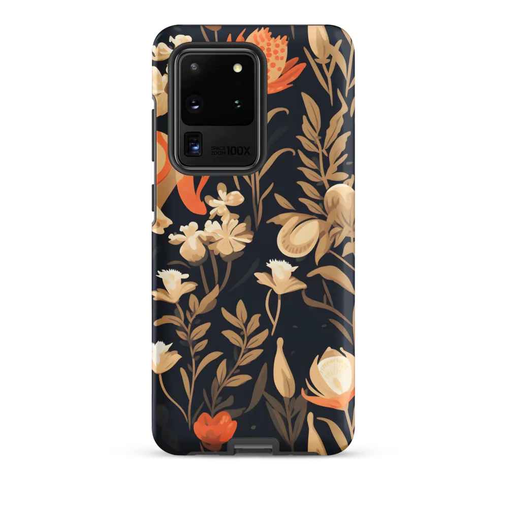 Floral Harmony: A Dance in the Dark