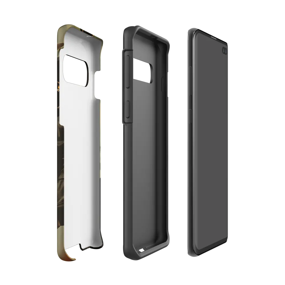 Ethereal Explorer: The Enigmatic Astronaut | Phone Case |  S10 | Tough Case | Matte
