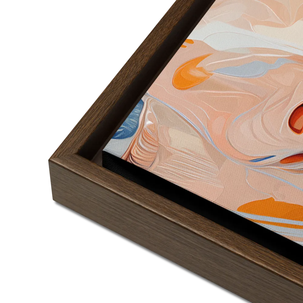 Ethereal Expressions | Canvas with Brown Frame | 12″×16″