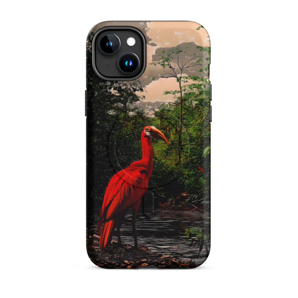 Enigmatic Elegance: The Scarlet Observer
