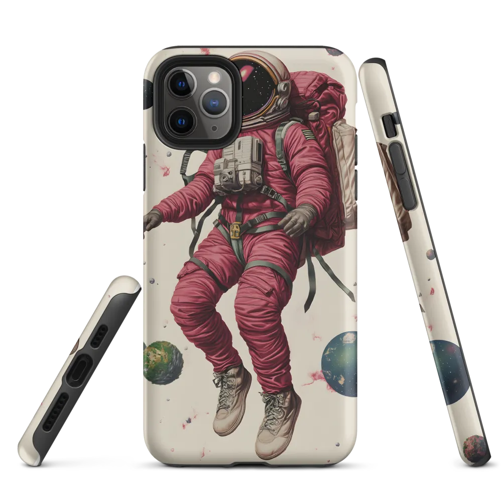 Cosmic Voyager: The Space Explorer | Phone Case |  11 Pro Max | Tough Case | Matte