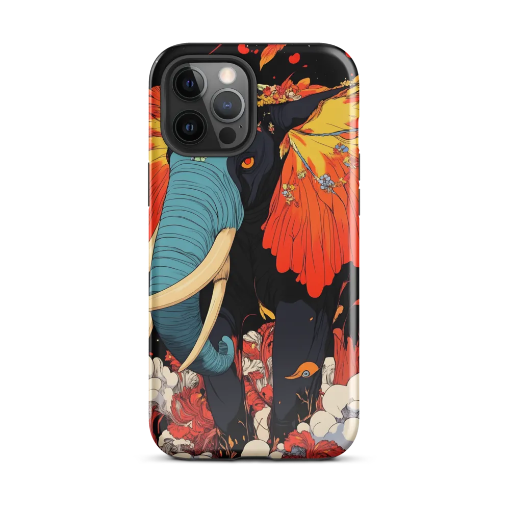 Majesty of the Floral Elephant | Phone Case |  12 Pro Max | Tough Case | Glossy
