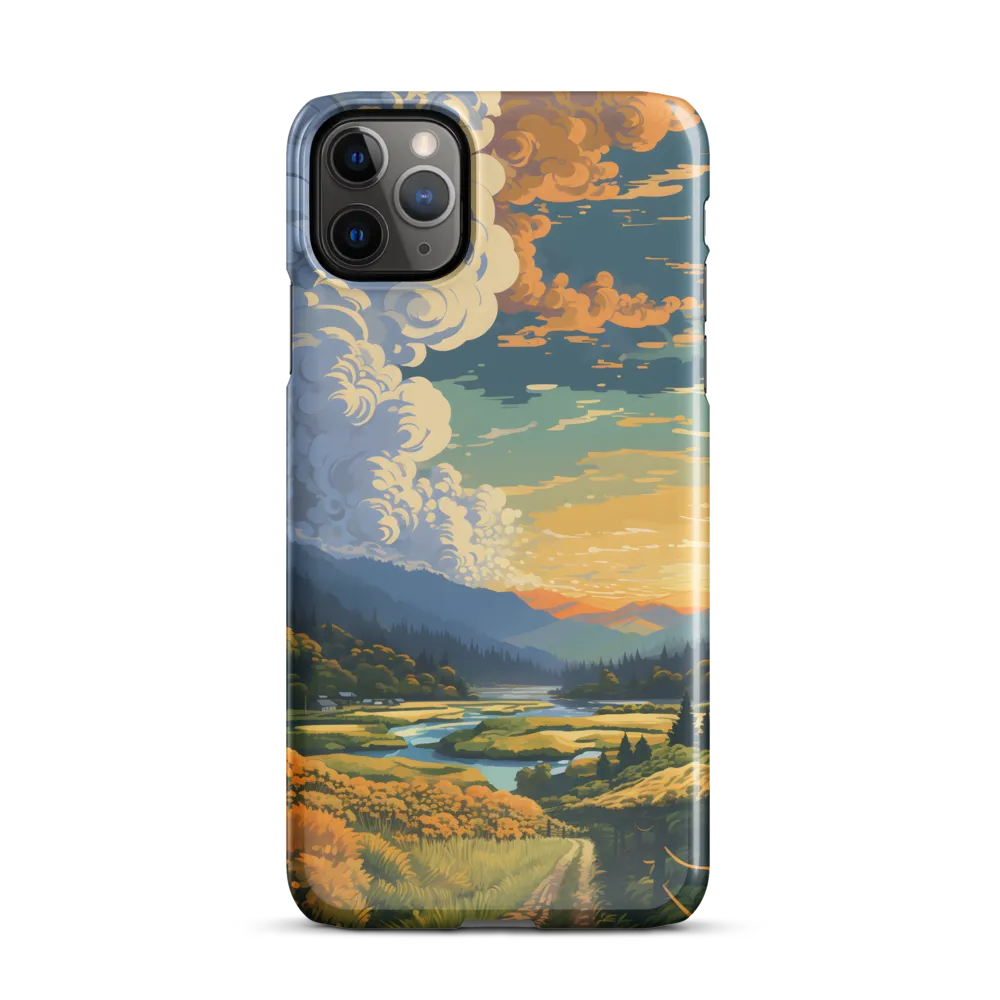 Tranquil Valley at Dusk | Phone Case |  11 Pro Max | Snap Case | Glossy