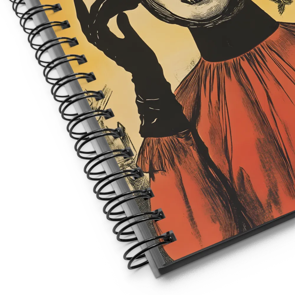 Enigmatic Portrait of Surrealism | Spiral Notebook