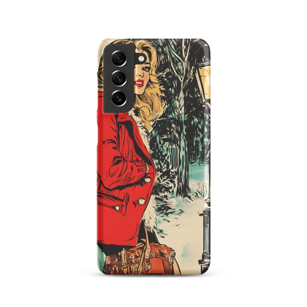 Winter Glamour in Red | Phone Case |  S21 | Snap Case | Matte