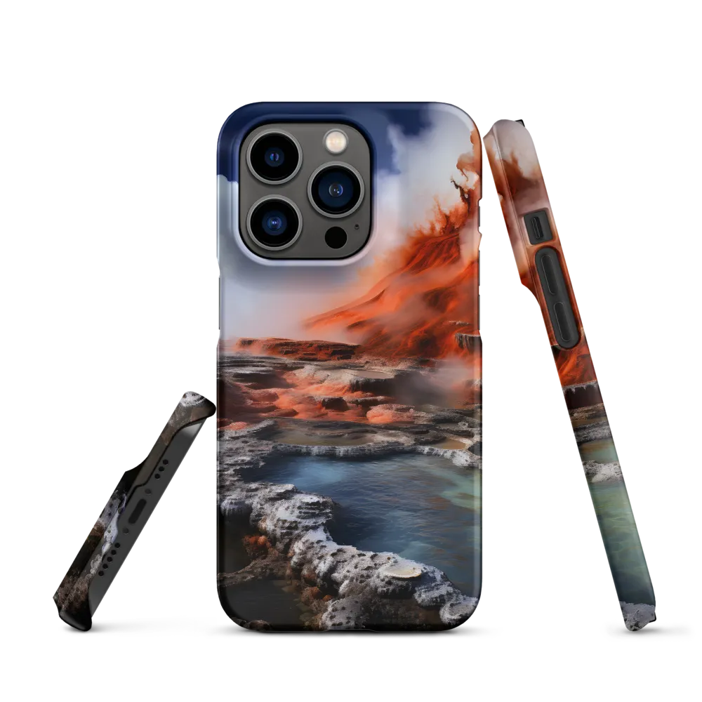 Nature's Fury: The Volcano's Expression | Phone Case |  14 Pro | Snap Case | Matte