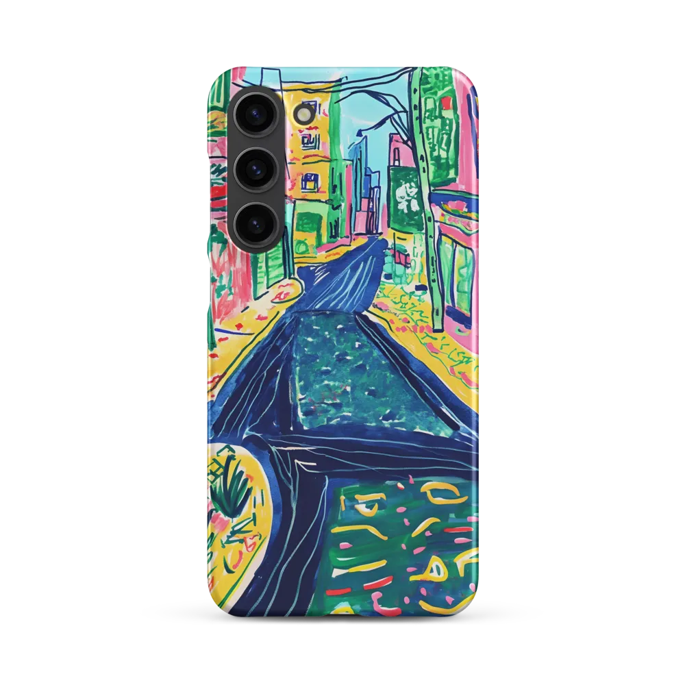 Dreamy Street in Vibrant Hues