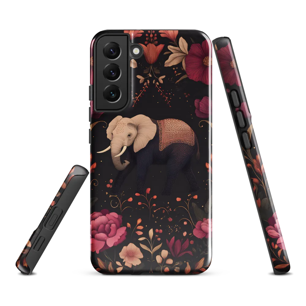 Whispers of the Wild: Elephants and Blooms