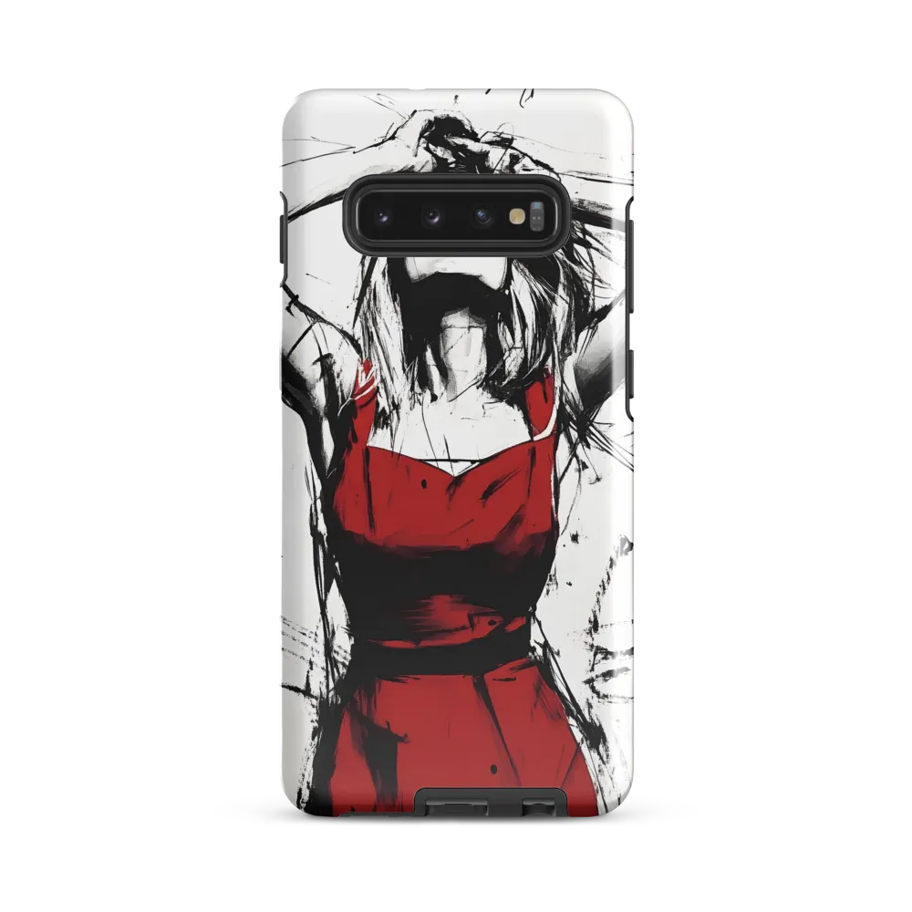 Expression of Anguish | Phone Case |  S10 Plus | Tough Case | Glossy