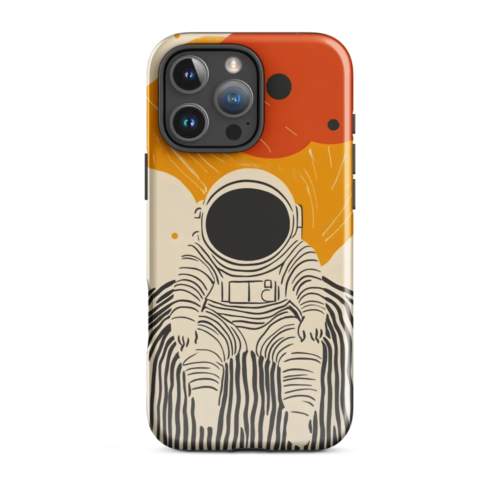 Astronaut in Cosmic Thoughts | Phone Case |  16 Pro Max | Tough Case | Glossy