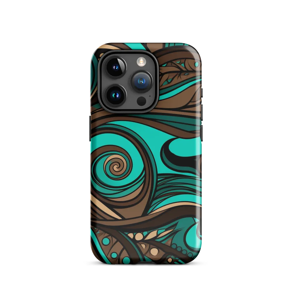 Fluctuating Currents | Phone Case |  15 Pro | Tough Case | Glossy