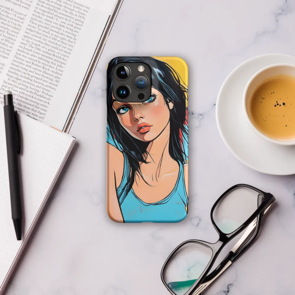 Vibrant Portrait of Modern Youth | Phone Case |  15 Pro Max | Snap Case | Matte