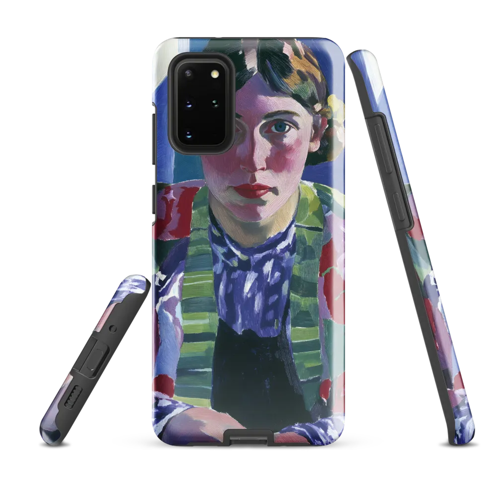 Vibrant Gaze: A Modernist Portrait