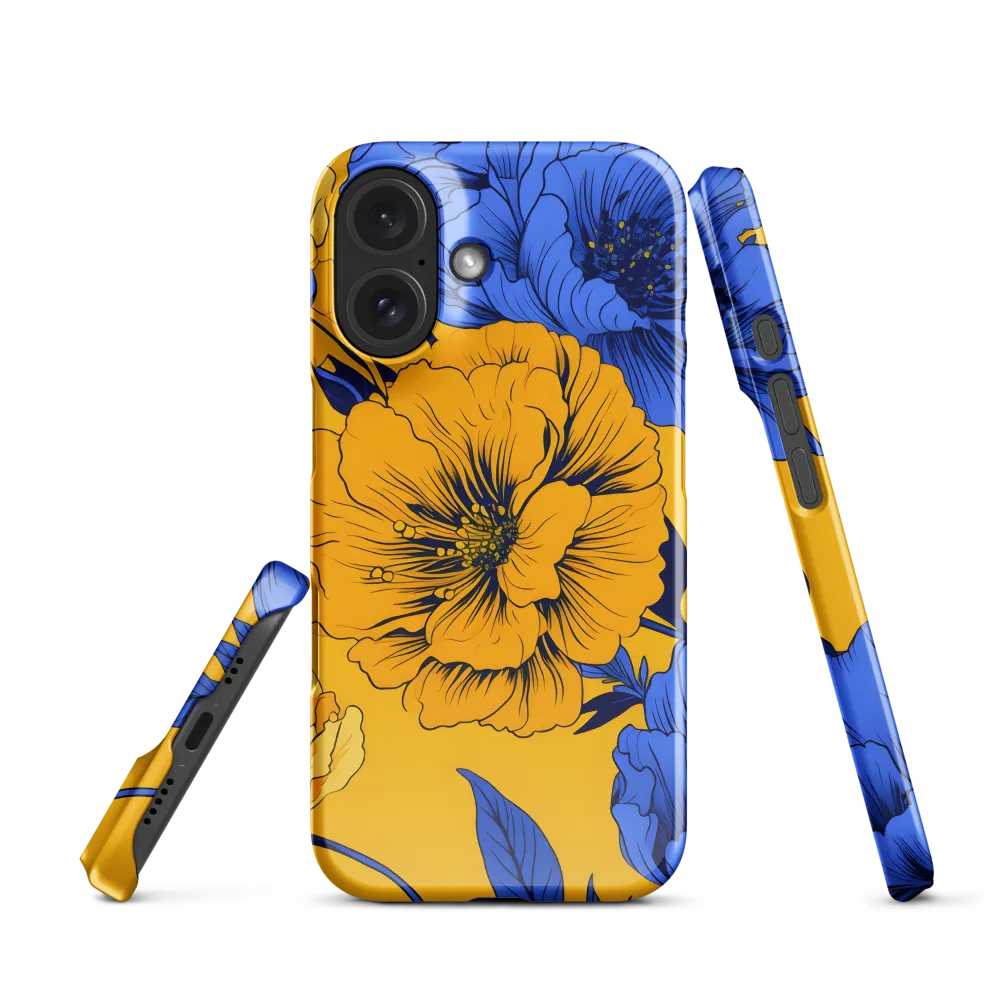 Vibrant Floral Harmony | Phone Case |  16 | Snap Case | Glossy