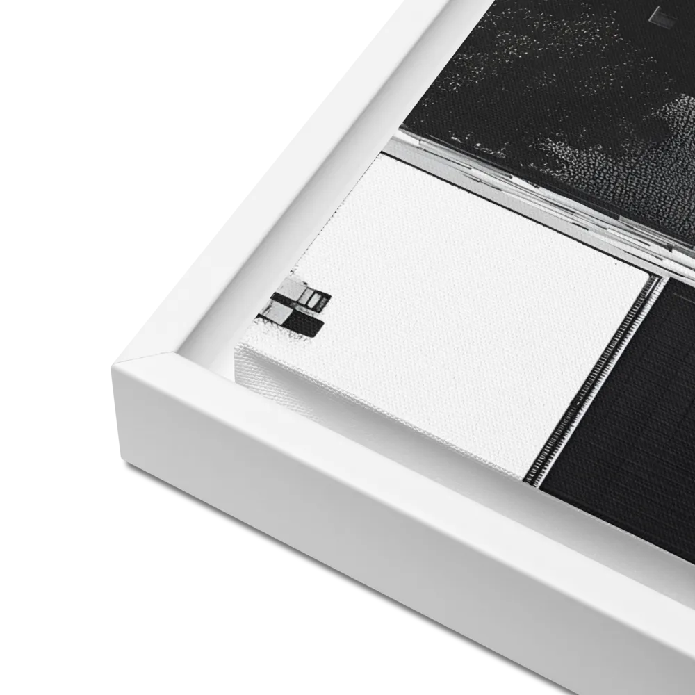 Urban Serenity from Above | Canvas with White Frame | 16″×20″