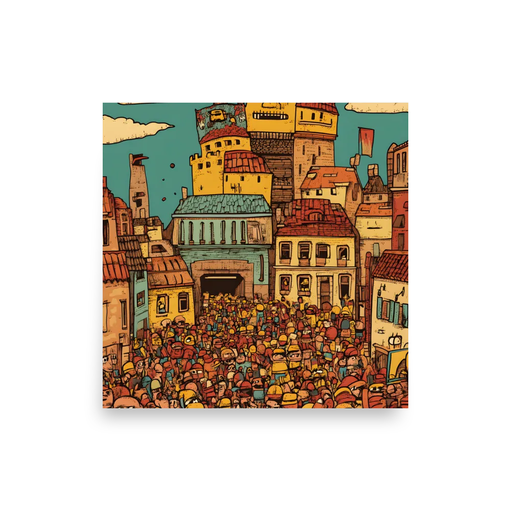 The Quirky City Gathering | Poster | 18″×18″