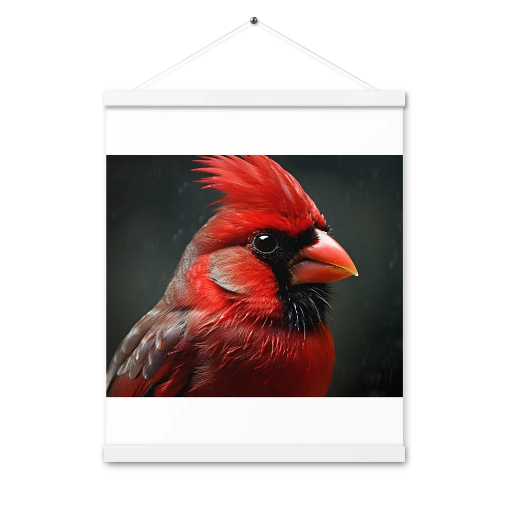 The Bold Cardinal | Poster With White Wood Hanger | 16″×20″