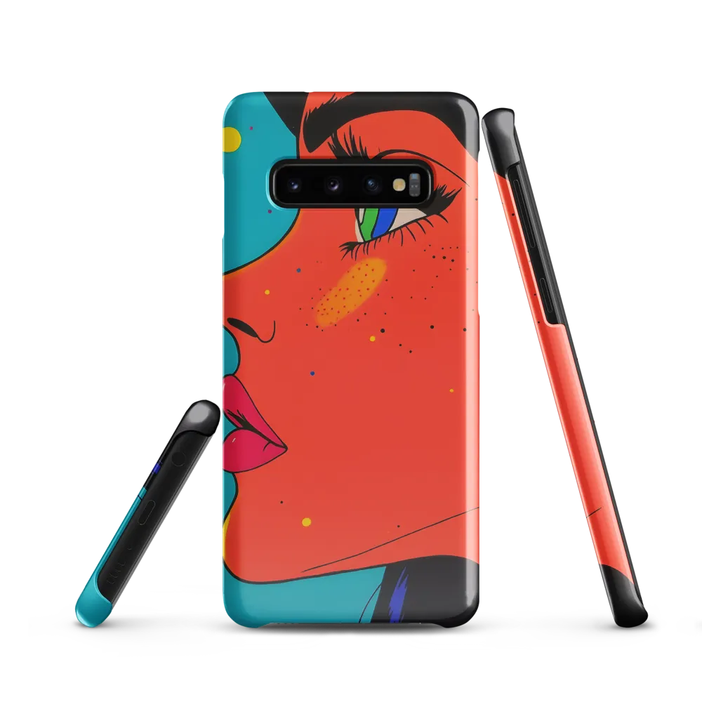 Vibrant Feminine Profile in Pop Art