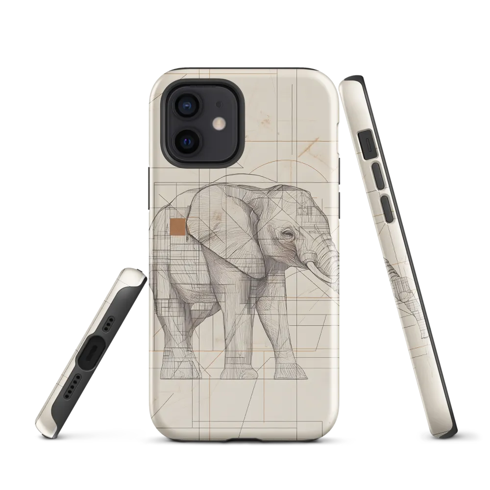 Geometric Elegance: The Steel Elephant