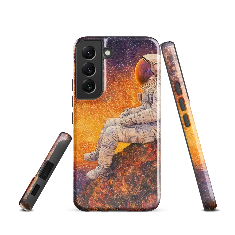 Cosmic Contemplation | Phone Case |  S22 | Tough Case | Glossy