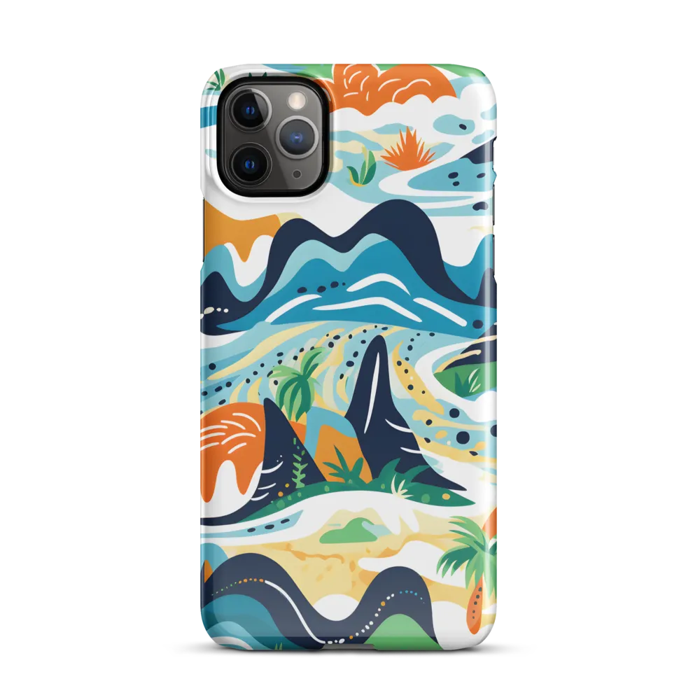 Abstract Tropical Landscape | Phone Case |  11 Pro Max | Snap Case | Glossy