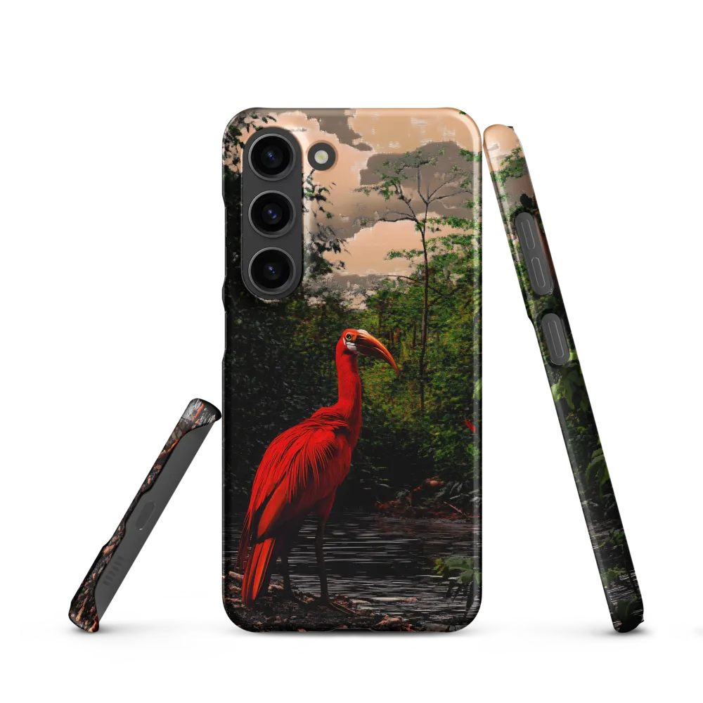 Enigmatic Elegance: The Scarlet Observer | Phone Case |  S23 | Snap Case | Matte