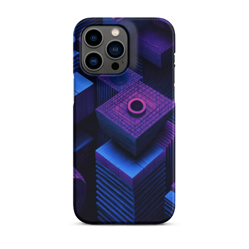 Geometric Dreams in Blue and Purple