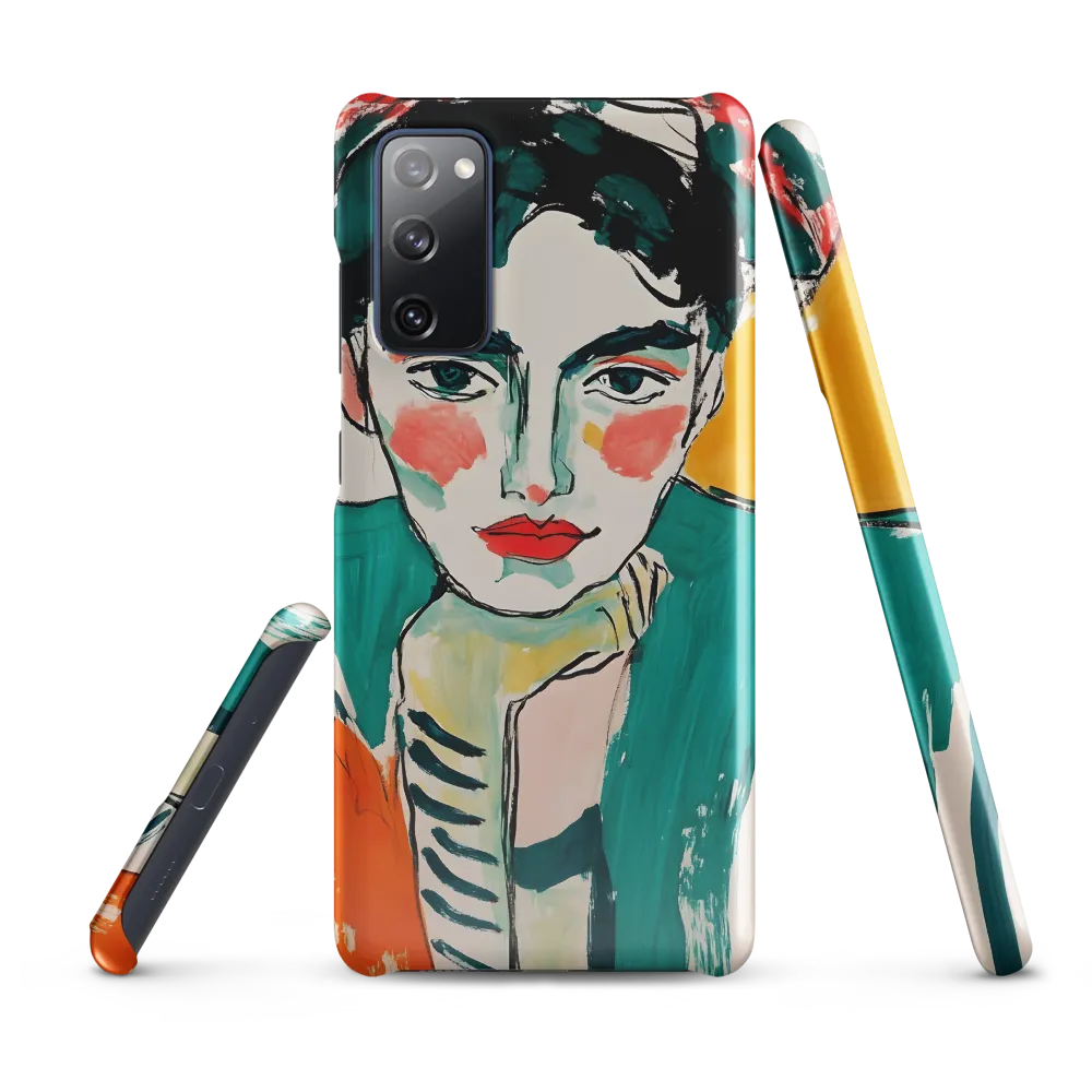 Contemplative Portrait in Bold Hues