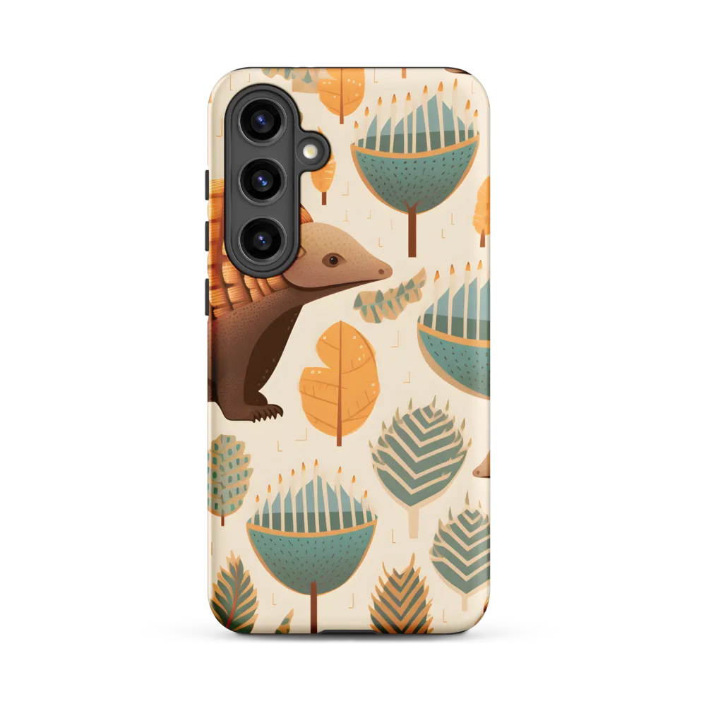 Pangolins in a Whimsical Habitat