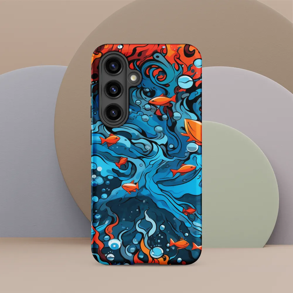 Fluid Harmony: Ocean and Flames