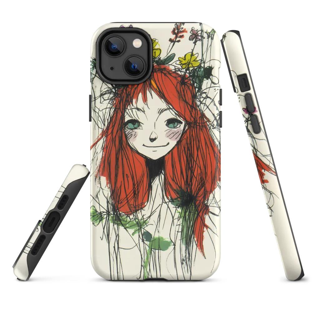 Whimsical Floral Portrait