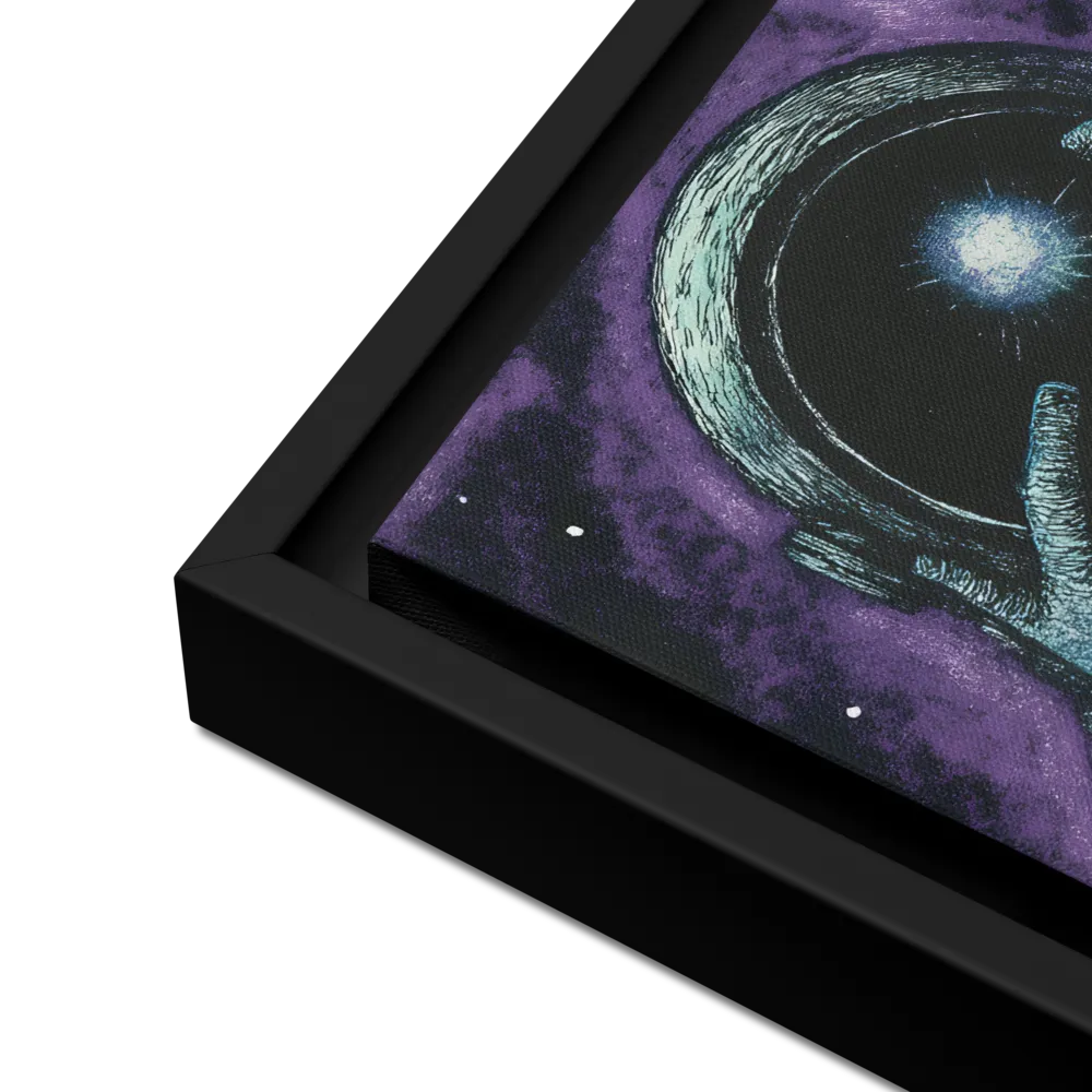 Beyond the Stars | Canvas with Black Frame | 12″×12″