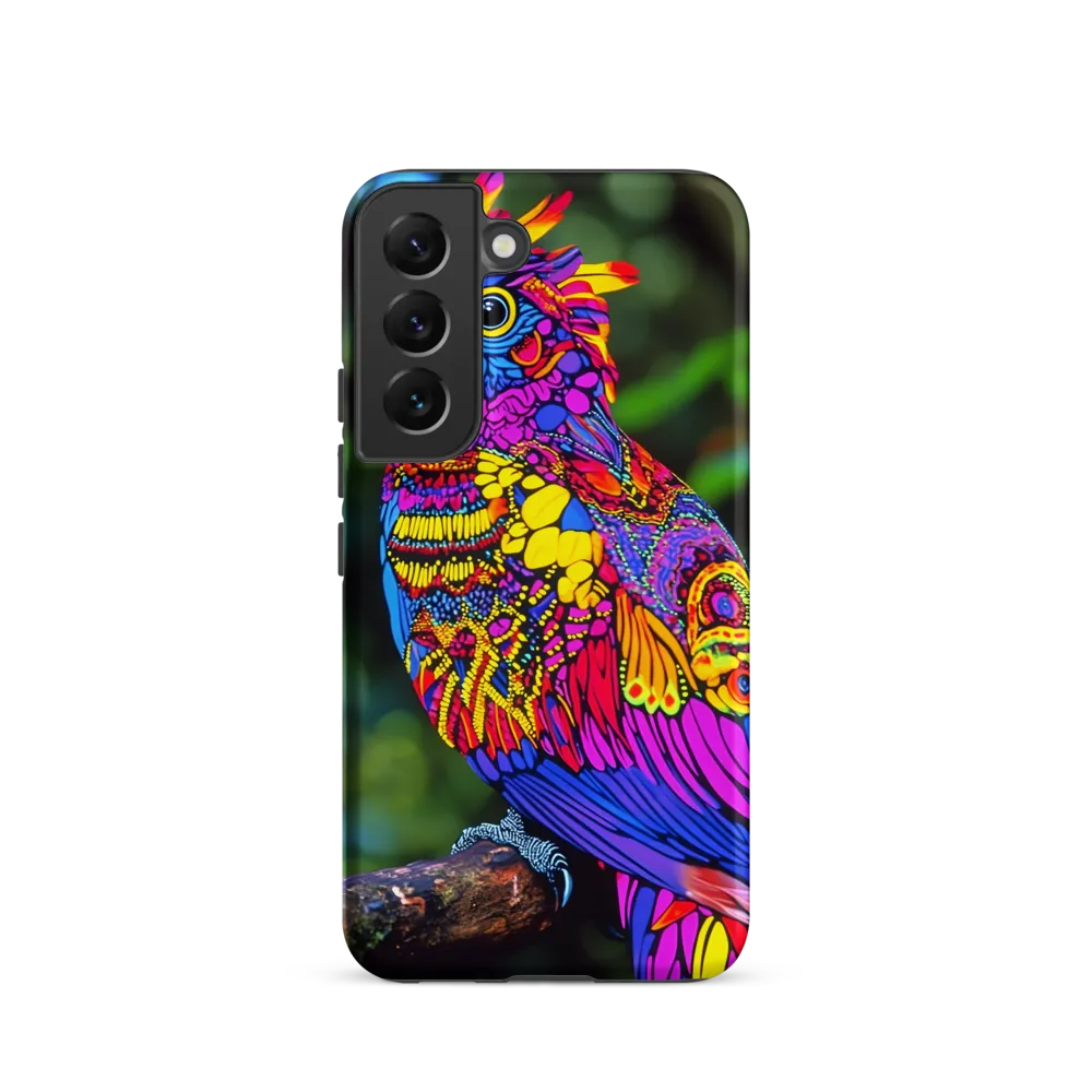 Vibrant Psychedelic Parrot | Phone Case |  S22 | Tough Case | Matte