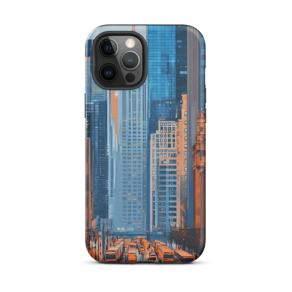 Urban Symphony in Blue and Orange