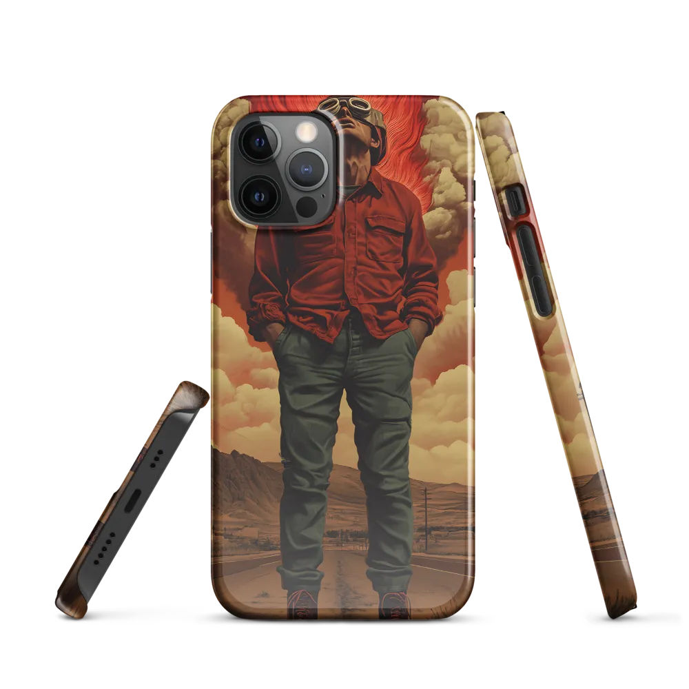 Defiant Spirit in a Surreal Landscape | Phone Case |  12 Pro | Snap Case | Glossy