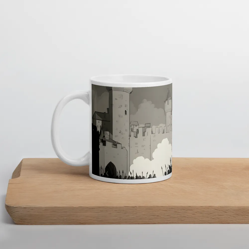 March of Valor: A Medieval Assembly | Mug with White inside | 11 oz