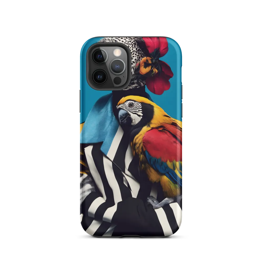 Vibrant Fusion of Flora and Fauna | Phone Case |  12 Pro | Tough Case | Matte