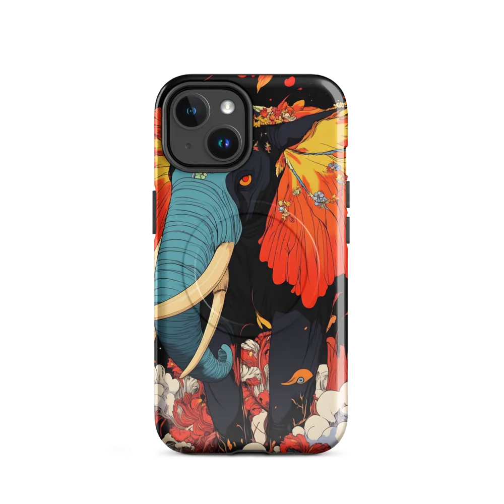 Majesty of the Floral Elephant | Phone Case |  14 | MagSafe® Tough Case | Glossy