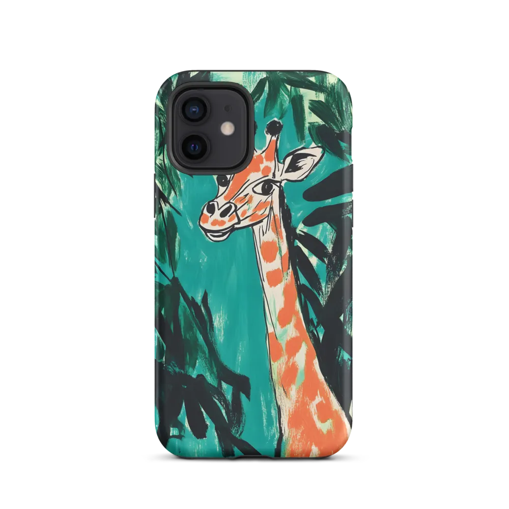 Curious Giraffe in Lush Greenery | Phone Case |  12 | Tough Case | Matte