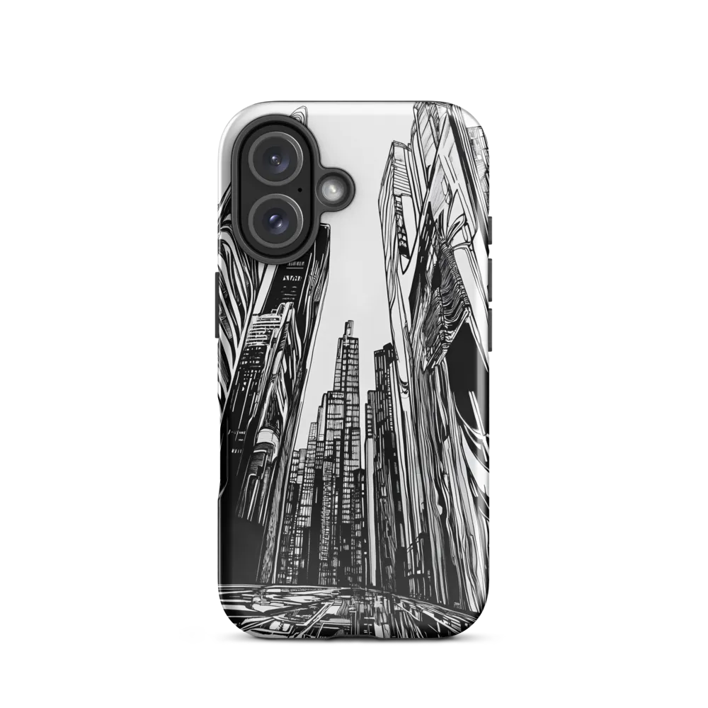 Urban Echoes: A Line Art Journey