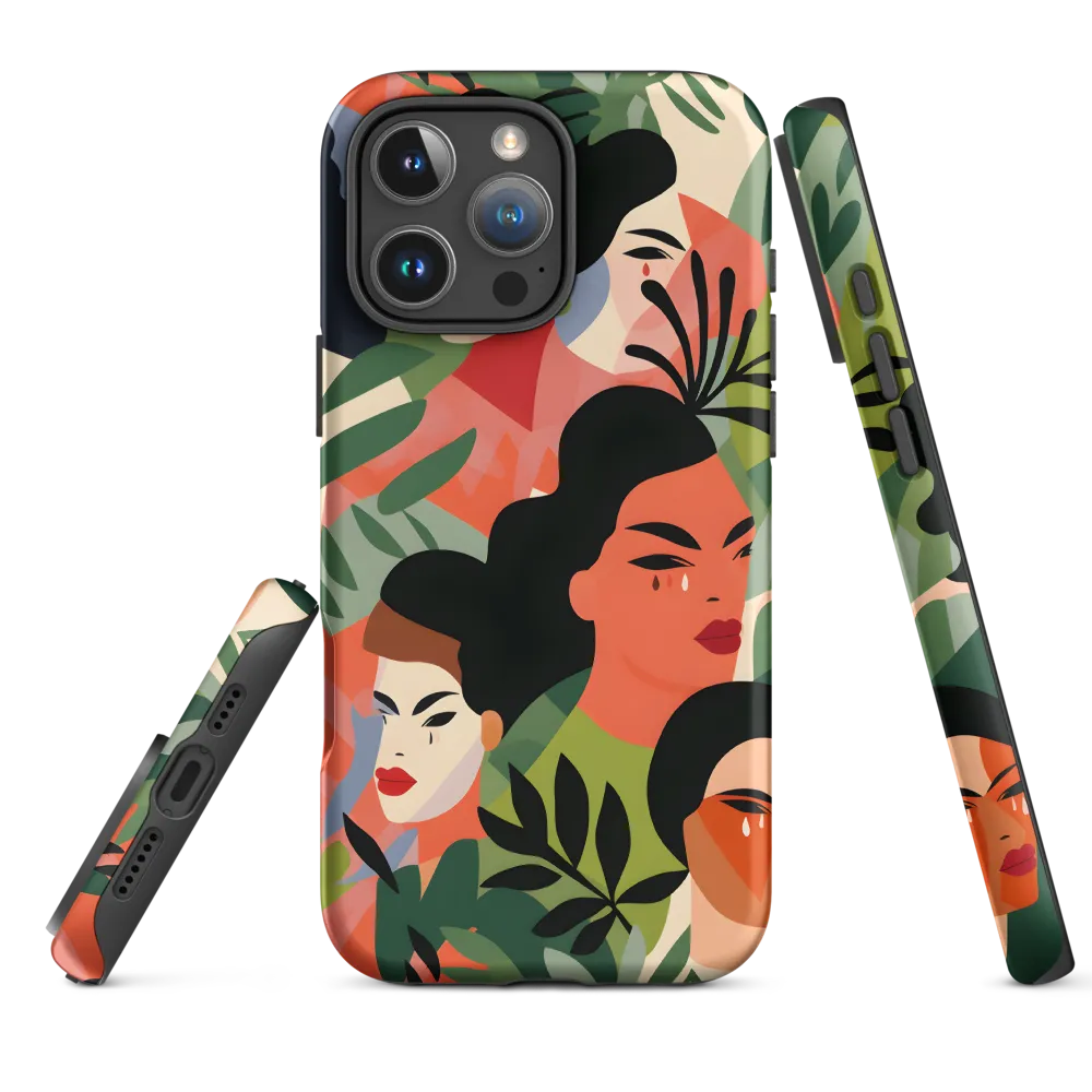 Harmony of Nature and Femininity | Phone Case |  16 Pro Max | Tough Case | Matte