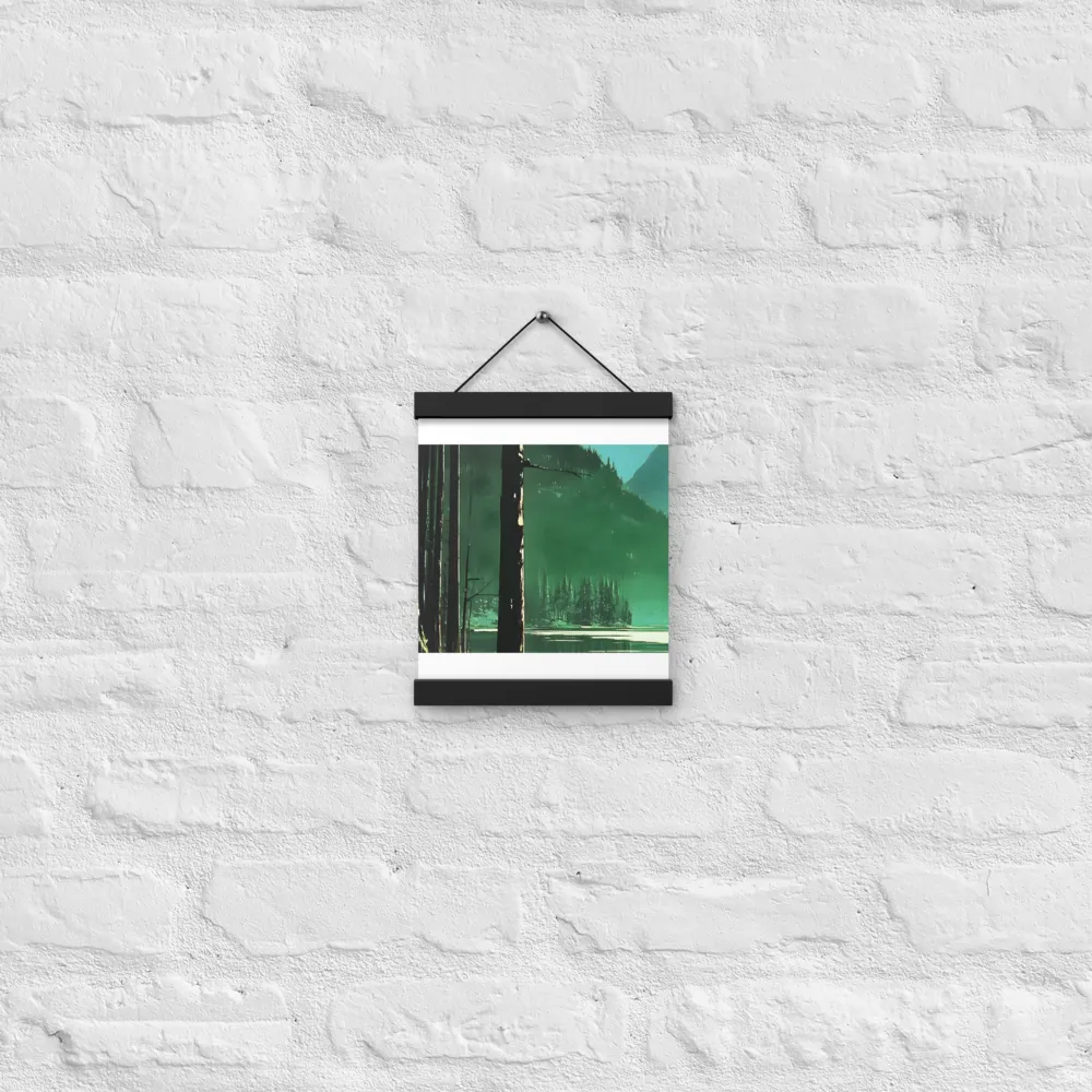 Reflections of Tranquility | Poster With Black Wood Hanger | 8″×10″