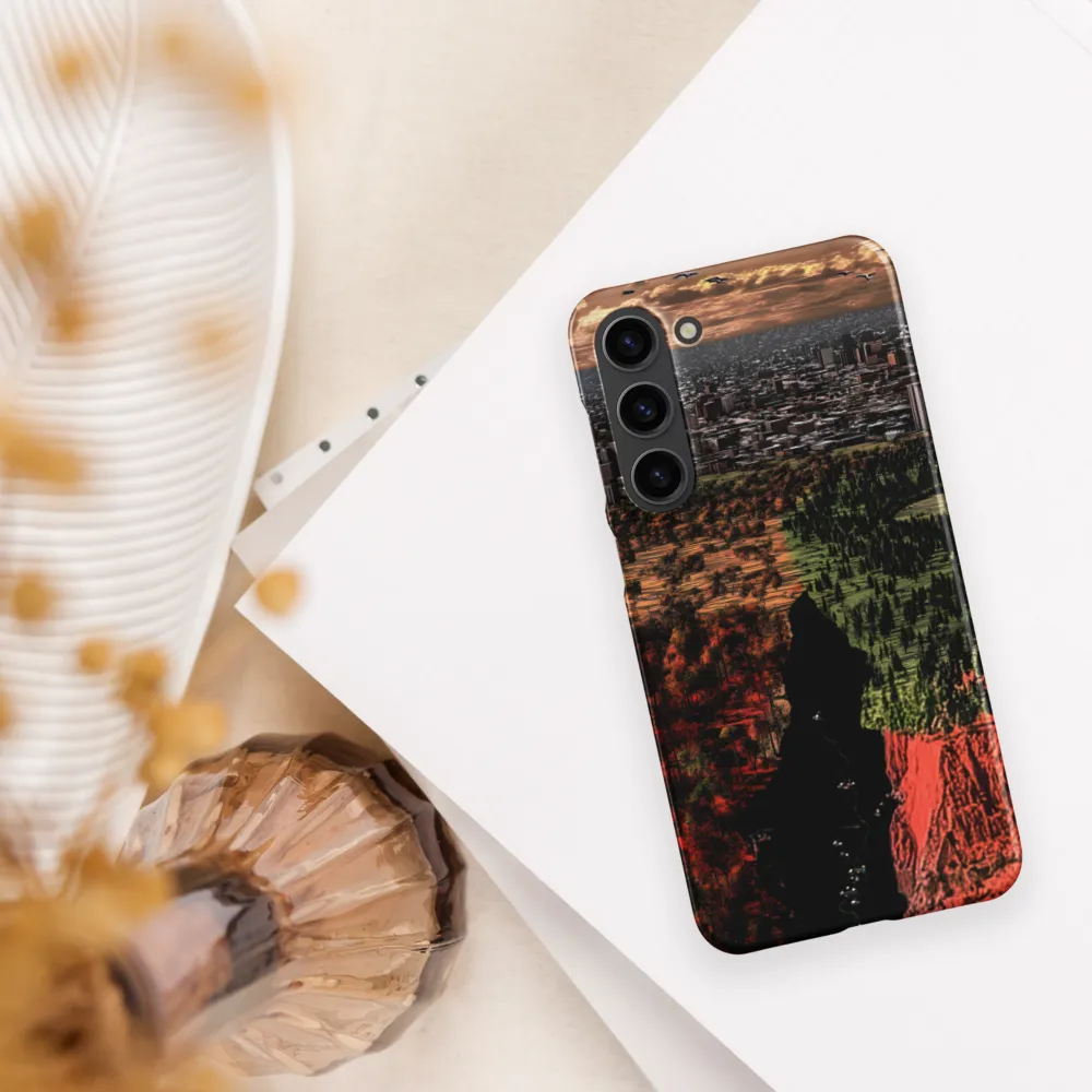 Harmony and Dissonance: A Landscape of Contrasts | Phone Case |  S23 Plus | Snap Case | Matte