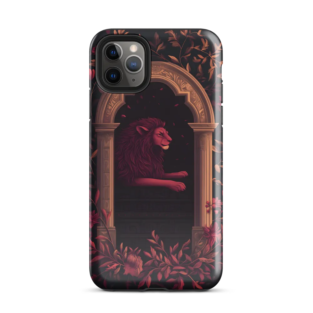 Regal Serenity: A Lion's Rest | Phone Case |  11 Pro Max | Tough Case | Glossy