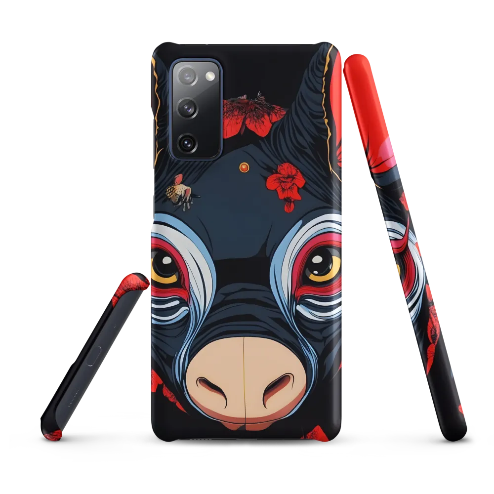 Mystical Bull with Floral Motifs