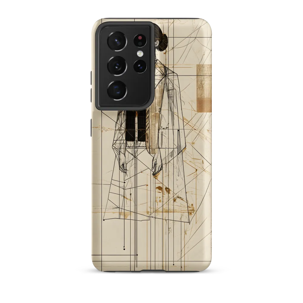 Elegance in Lines | Phone Case |  S21 Ultra | Tough Case | Matte