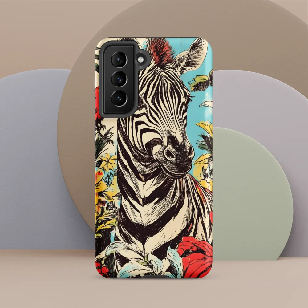 Zebra in Tropical Reverie