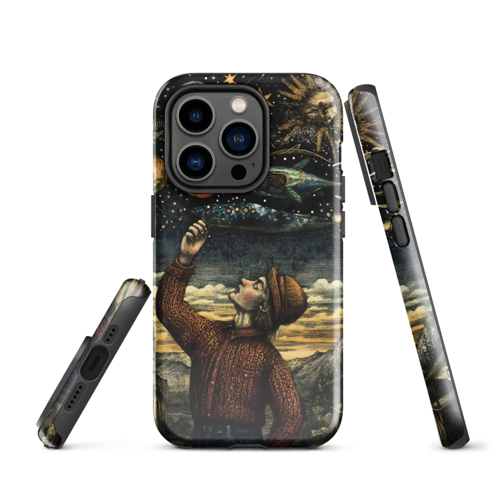 Cosmic Curiosity: A Journey Beyond Earth | Phone Case |  14 Pro | Tough Case | Glossy